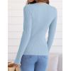 imageZESICA Womens Long Sleeve Crewneck Shirts Fall Ribbed Knit Sweater Slim Fitted Casual Basic Tee TopsSky