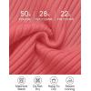 imageZESICA Womens Long Sleeve Crewneck Shirts Fall Ribbed Knit Sweater Slim Fitted Casual Basic Tee TopsWatermelon