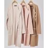 imageZESICA Womens Open Front Long Cardigan Sweater Casual Lapel Coatigan Coat Fall Jacket Outerwear with PocketsWine Red