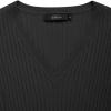 imageZESICA Womens Spring Sweater Dress V Neck Long Sleeve Ribbed Knit Tie Waist Slim Fit Bodycon Midi DressesBlack