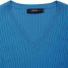 imageZESICA Womens Spring Sweater Dress V Neck Long Sleeve Ribbed Knit Tie Waist Slim Fit Bodycon Midi DressesCobaltblue