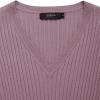 imageZESICA Womens Spring Sweater Dress V Neck Long Sleeve Ribbed Knit Tie Waist Slim Fit Bodycon Midi DressesDarkviolet