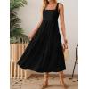 imageZESICA Womens Summer Sleeveless Dress Casual Backless Loose Flowy Tiered Sundress Beach Cover up Tank DressesBlack
