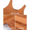 imageZESICA Womens Summer Sleeveless Dress Casual Backless Loose Flowy Tiered Sundress Beach Cover up Tank DressesOrange