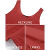 imageZESICA Womens Summer Sleeveless Dress Casual Backless Loose Flowy Tiered Sundress Beach Cover up Tank DressesRed
