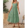 imageZESICA Womens Summer Sleeveless Dress Casual Backless Loose Flowy Tiered Sundress Beach Cover up Tank DressesSage Green