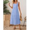imageZESICA Womens Summer Sleeveless Dress Casual Backless Loose Flowy Tiered Sundress Beach Cover up Tank DressesSky