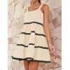 imageZESICA Womens Summer Swing Mini Dress Casual Spaghetti Straps Sleeveless Smocked Backless Flowy A Line SundressApricot
