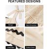 imageZESICA Womens Summer Swing Mini Dress Casual Spaghetti Straps Sleeveless Smocked Backless Flowy A Line SundressApricot