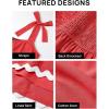 imageZESICA Womens Summer Swing Mini Dress Casual Spaghetti Straps Sleeveless Smocked Backless Flowy A Line SundressRed