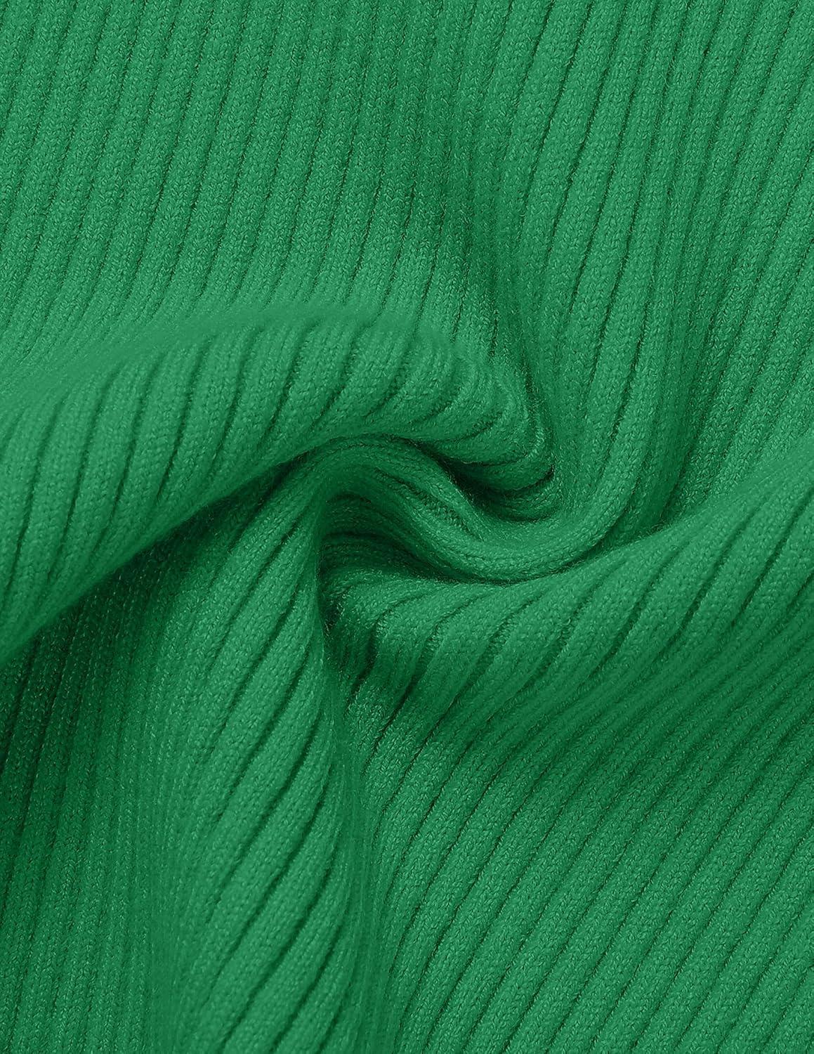 imageZESICA Womens Short Sleeve Sweater Tops 2025 Summer Crewneck T Shirt Ribbed Knit Slim Fit Basic Solid Color TeeGreen