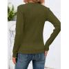 imageZESICA Long Sleeve Shirts for Women Tops 2025 Fall Fashion Trendy Slim fit Textured TshirtsArmygreen