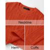 imageZESICA Long Sleeve Shirts for Women Tops 2025 Fall Fashion Trendy Slim fit Textured TshirtsOrange