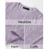 imageZESICA Long Sleeve Shirts for Women Tops 2025 Fall Fashion Trendy Slim fit Textured TshirtsPurple