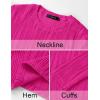 imageZESICA Long Sleeve Shirts for Women Tops 2025 Fall Fashion Trendy Slim fit Textured TshirtsRose