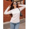 imageZESICA Long Sleeve Shirts for Women Tops 2025 Fall Fashion Trendy Slim fit Textured TshirtsWhite
