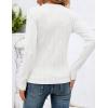 imageZESICA Long Sleeve Shirts for Women Tops 2025 Fall Fashion Trendy Slim fit Textured TshirtsWhite