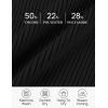 imageZESICA Sweaters for Women 2025 Fall Long Sleeve V Neck Ribbed Knit Pullover Tops Casual Slim Fit Basic Tee ShirtsBlack