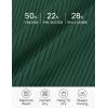 imageZESICA Sweaters for Women 2025 Fall Long Sleeve V Neck Ribbed Knit Pullover Tops Casual Slim Fit Basic Tee ShirtsDarkgreen
