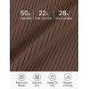 imageZESICA Sweaters for Women 2025 Fall Long Sleeve V Neck Ribbed Knit Pullover Tops Casual Slim Fit Basic Tee ShirtsMocha