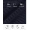 imageZESICA Sweaters for Women 2025 Fall Long Sleeve V Neck Ribbed Knit Pullover Tops Casual Slim Fit Basic Tee ShirtsNavy