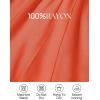 imageZESICA Womens 2025 Boho Sexy Off Shoulder Long Sleeve Smocked High Waist Side Split Flowy A Line Tiered Long Maxi DressOrange