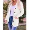 imageZESICA Womens Cardigan Sweaters Fall Button Down Open Front Cable Knit Casual Trendy Winter Clothing OuterwearBeige