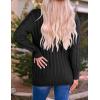 imageZESICA Womens Cardigan Sweaters Fall Button Down Open Front Cable Knit Casual Trendy Winter Clothing OuterwearBlack2
