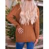 imageZESICA Womens Cardigan Sweaters Fall Button Down Open Front Cable Knit Casual Trendy Winter Clothing OuterwearBrown
