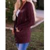 imageZESICA Womens Cardigan Sweaters Fall Button Down Open Front Cable Knit Casual Trendy Winter Clothing OuterwearBurgundy