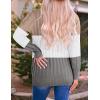 imageZESICA Womens Cardigan Sweaters Fall Button Down Open Front Cable Knit Casual Trendy Winter Clothing OuterwearCamel