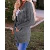 imageZESICA Womens Cardigan Sweaters Fall Button Down Open Front Cable Knit Casual Trendy Winter Clothing OuterwearCharcoal