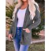 imageZESICA Womens Cardigan Sweaters Fall Button Down Open Front Cable Knit Casual Trendy Winter Clothing OuterwearCharcoal