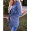 imageZESICA Womens Cardigan Sweaters Fall Button Down Open Front Cable Knit Casual Trendy Winter Clothing OuterwearDustyblue