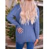 imageZESICA Womens Cardigan Sweaters Fall Button Down Open Front Cable Knit Casual Trendy Winter Clothing OuterwearDustyblue