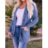 imageZESICA Womens Cardigan Sweaters Fall Button Down Open Front Cable Knit Casual Trendy Winter Clothing OuterwearDustyblue
