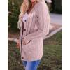 imageZESICA Womens Cardigan Sweaters Fall Button Down Open Front Cable Knit Casual Trendy Winter Clothing OuterwearDustypink