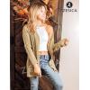 imageZESICA Womens Cardigan Sweaters Fall Button Down Open Front Cable Knit Casual Trendy Winter Clothing OuterwearKhaki