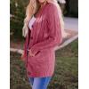 imageZESICA Womens Cardigan Sweaters Fall Button Down Open Front Cable Knit Casual Trendy Winter Clothing OuterwearMaroon