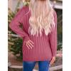 imageZESICA Womens Cardigan Sweaters Fall Button Down Open Front Cable Knit Casual Trendy Winter Clothing OuterwearMaroon