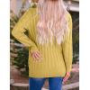 imageZESICA Womens Cardigan Sweaters Fall Button Down Open Front Cable Knit Casual Trendy Winter Clothing OuterwearMustard