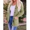 imageZESICA Womens Cardigan Sweaters Fall Button Down Open Front Cable Knit Casual Trendy Winter Clothing OuterwearOlive