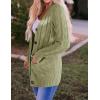 imageZESICA Womens Cardigan Sweaters Fall Button Down Open Front Cable Knit Casual Trendy Winter Clothing OuterwearOlive