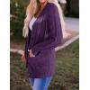 imageZESICA Womens Cardigan Sweaters Fall Button Down Open Front Cable Knit Casual Trendy Winter Clothing OuterwearPlum