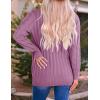 imageZESICA Womens Cardigan Sweaters Fall Button Down Open Front Cable Knit Casual Trendy Winter Clothing OuterwearPurple