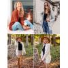 imageZESICA Womens Cardigan Sweaters Fall Button Down Open Front Cable Knit Casual Trendy Winter Clothing OuterwearRust