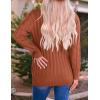 imageZESICA Womens Cardigan Sweaters Fall Button Down Open Front Cable Knit Casual Trendy Winter Clothing OuterwearRust