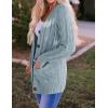 imageZESICA Womens Cardigan Sweaters Fall Button Down Open Front Cable Knit Casual Trendy Winter Clothing OuterwearSage