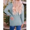 imageZESICA Womens Cardigan Sweaters Fall Button Down Open Front Cable Knit Casual Trendy Winter Clothing OuterwearSage