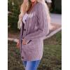imageZESICA Womens Cardigan Sweaters Fall Button Down Open Front Cable Knit Casual Trendy Winter Clothing OuterwearTaro